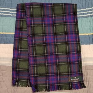 Tartan Scarf - Green and Purple
